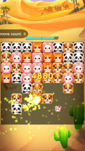 Match Blast Quest board with a clear cluster